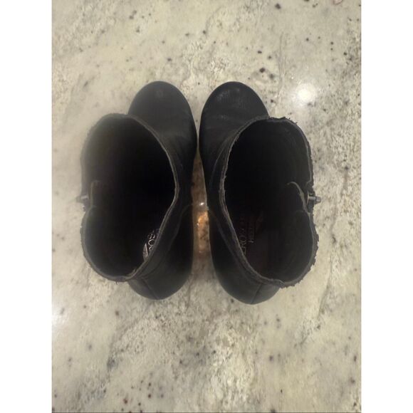 Aerosoles Heelrest Black Acrobatic Side Zip Boots sz 6.5 - Picture 7 of 8